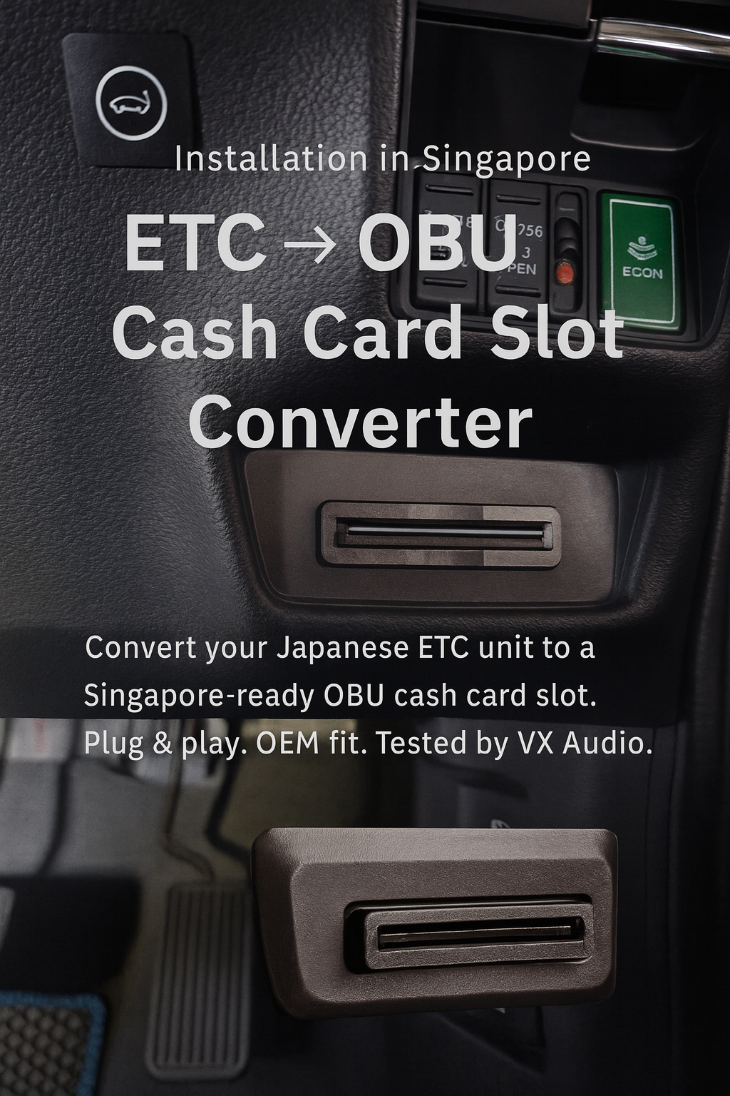 ETC -> OBU Cash Card Slot Converter