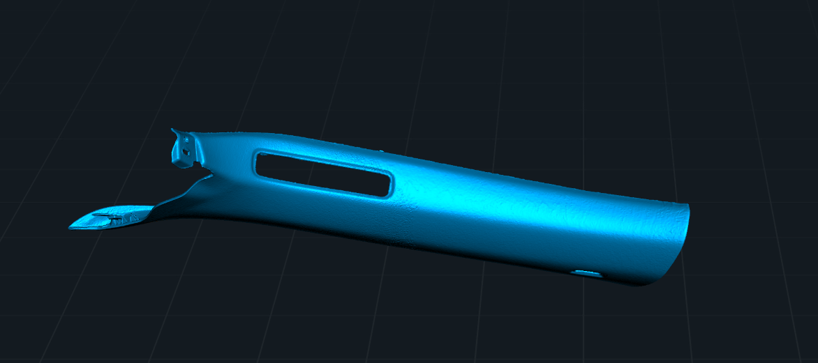VW Scirocco A Pillar 3D Drawing