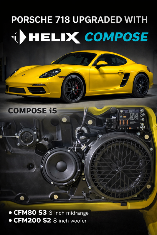 Porsche Boxster 718 Speaker Upgrade