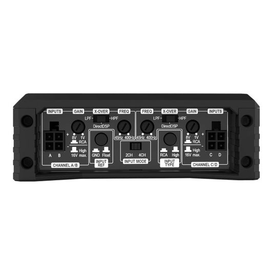 HELIX AMPLIFY 204 X-OVER - Very compact 4-channel amplifier with crossover and DirectDSP function