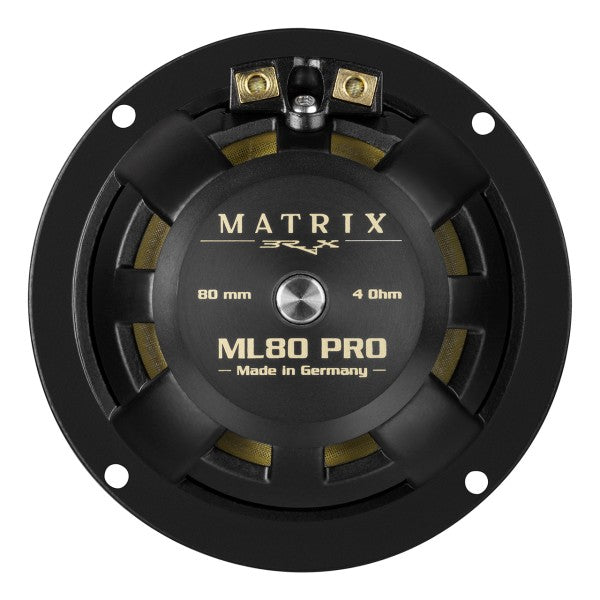 BRAX MATRIX ML80 PRO - Handcrafted 80 mm / 3.15” High-End Midrange Speaker with Phase Plug