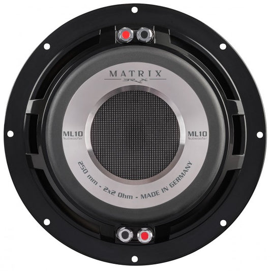 BRAX MATRIX ML10 SUB - 250 mm High-End Subwoofer with 2 x 2 Ohms Dual Voice Coil