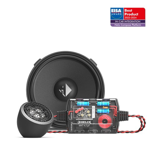 HELIX Ci3 K100.2FM-S3 - 4 inch / 100 mm performance speaker kit with 3 Ω impedance, titanium tweeter and FlexMount technology