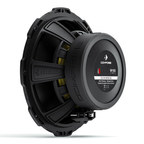 HELIX Ci5 W165FM-S3 - 165 mm / 6.5 inch advanced midbass with 3 Ω impedance, FlexMount165 technology and unique silicon coated paper cone with phase plug