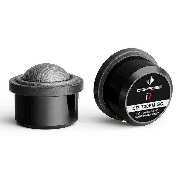 HELIX Ci7 T20FM-SC - 0.75 inch / 20 mm high-end silk dome tweeter with coupling volume, FlexMount20 technology and neodymium magnet