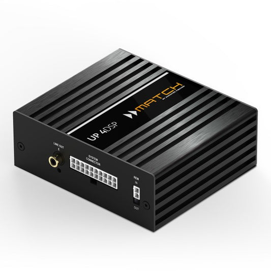 MATCH UP 4DSP - 4-channel Class GD upgrade amplifier with integrated 5-channel 64 Bit DSP for universal applications