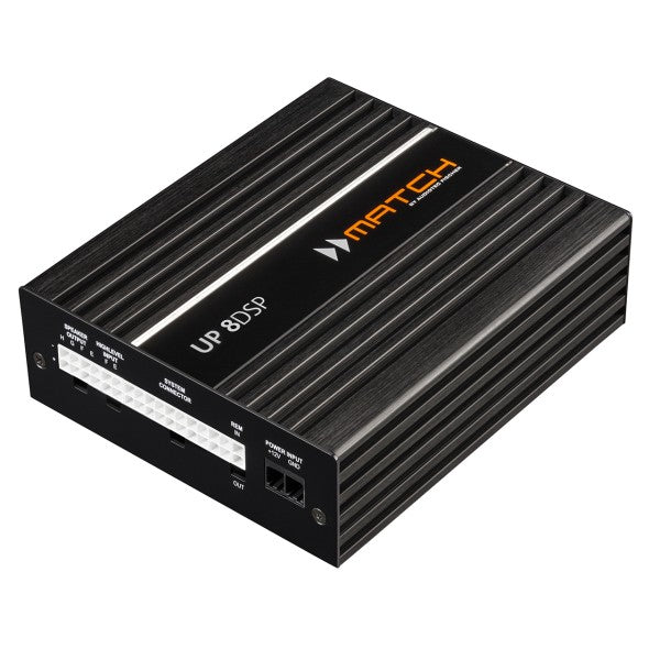 MATCH UP 8DSP - 8-channel Class GD upgrade amplifier with integrated 9-channel 64 Bit DSP for universal applications