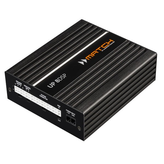MATCH UP 8DSP - 8-channel Class GD upgrade amplifier with integrated 9-channel 64 Bit DSP for universal applications